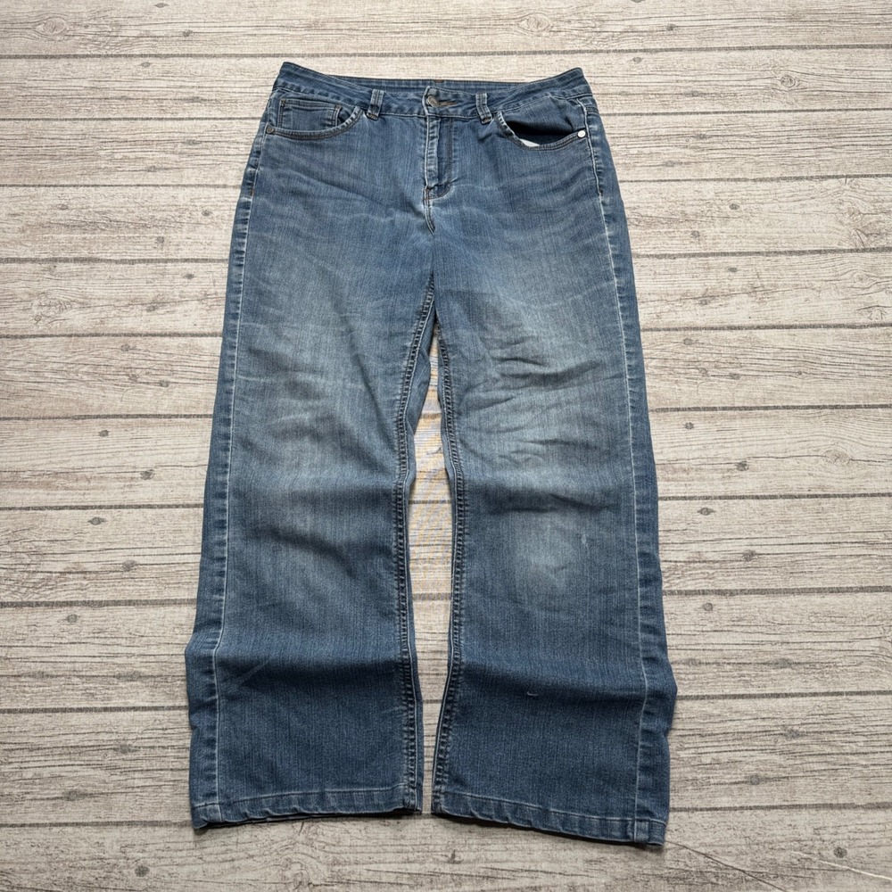 Denver Hayes Jeans Womens 6x30 Blue Denim High Rise Hanna Barely Bootcut Relaxed